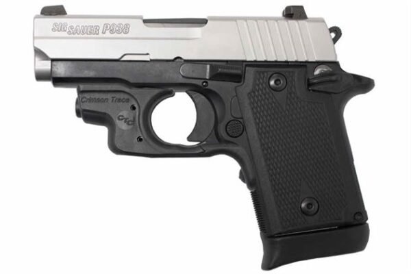 Sig Sauer P938 Two-Tone 9mm Centerfire Pistol with Crimson Trace Laser