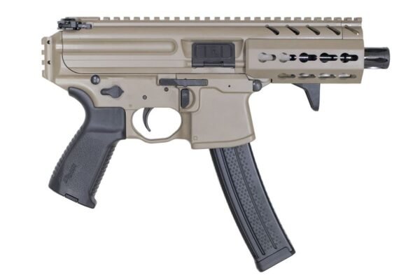 Sig Sauer MPX 9mm Flat Dark Earth Pistol with KeyMod Rail and 4.5 Inch Barrel