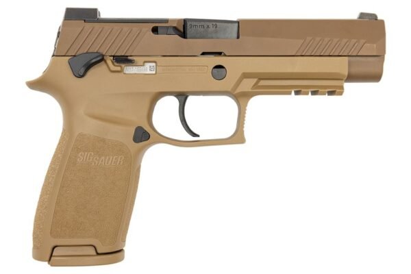 Sig Sauer P320 M17 9mm Full-Size Flat Dark Earth (FDE) Pistol with Manual Safety