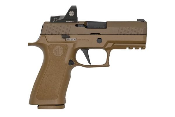 Sig Sauer P320 X-Carry 9mm Coyote Tan Pistol with ROMEO1 Reflex Sight