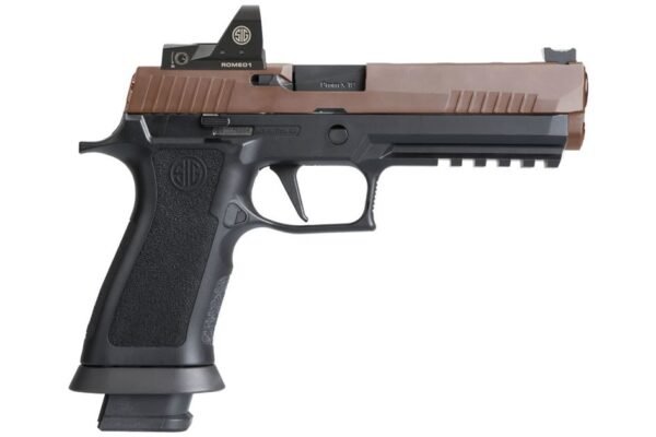 Sig Sauer P320 X-Five 9mm Two-Tone Coyote Pistol with ROMEO1 Reflex Sight