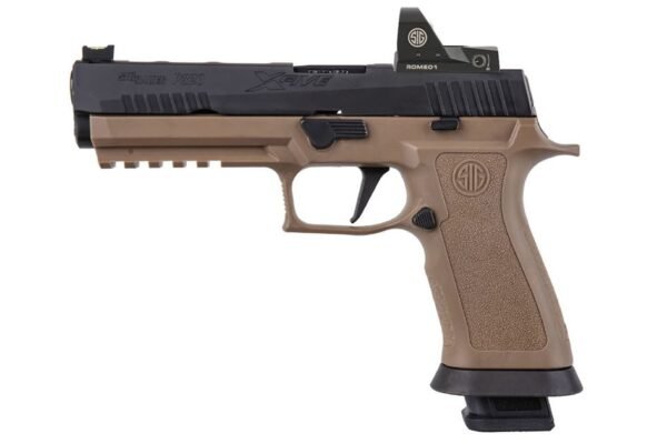 Sig Sauer P320 X-Five 9mm Reverse Two-Tone Coyote with ROMEO1 Red Dot