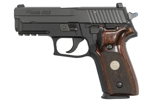 Sig Sauer P229 9mm DA/SA Pistol with Night Sights and Wood Grips